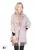 Wool Cape W/ Faux Fur and Rhinestones